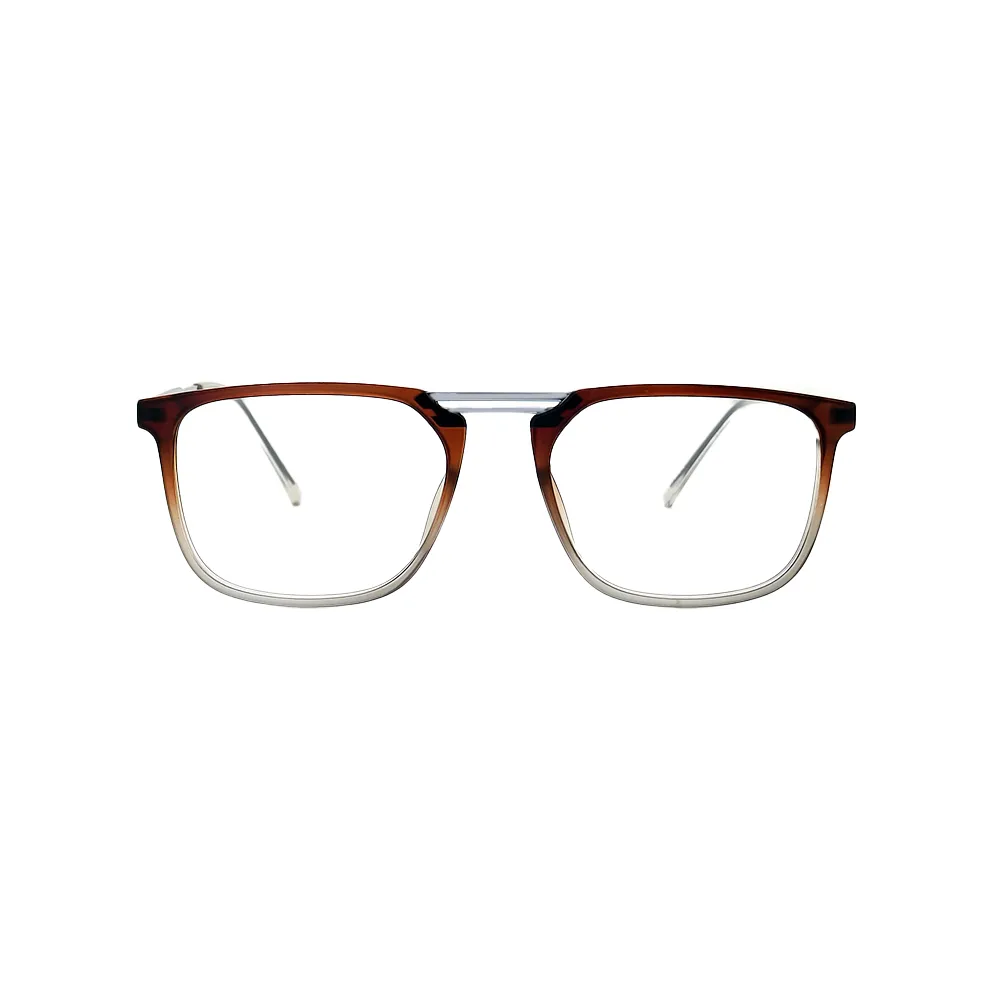 Lightweight brown eyeglasses in a stylish modern design
