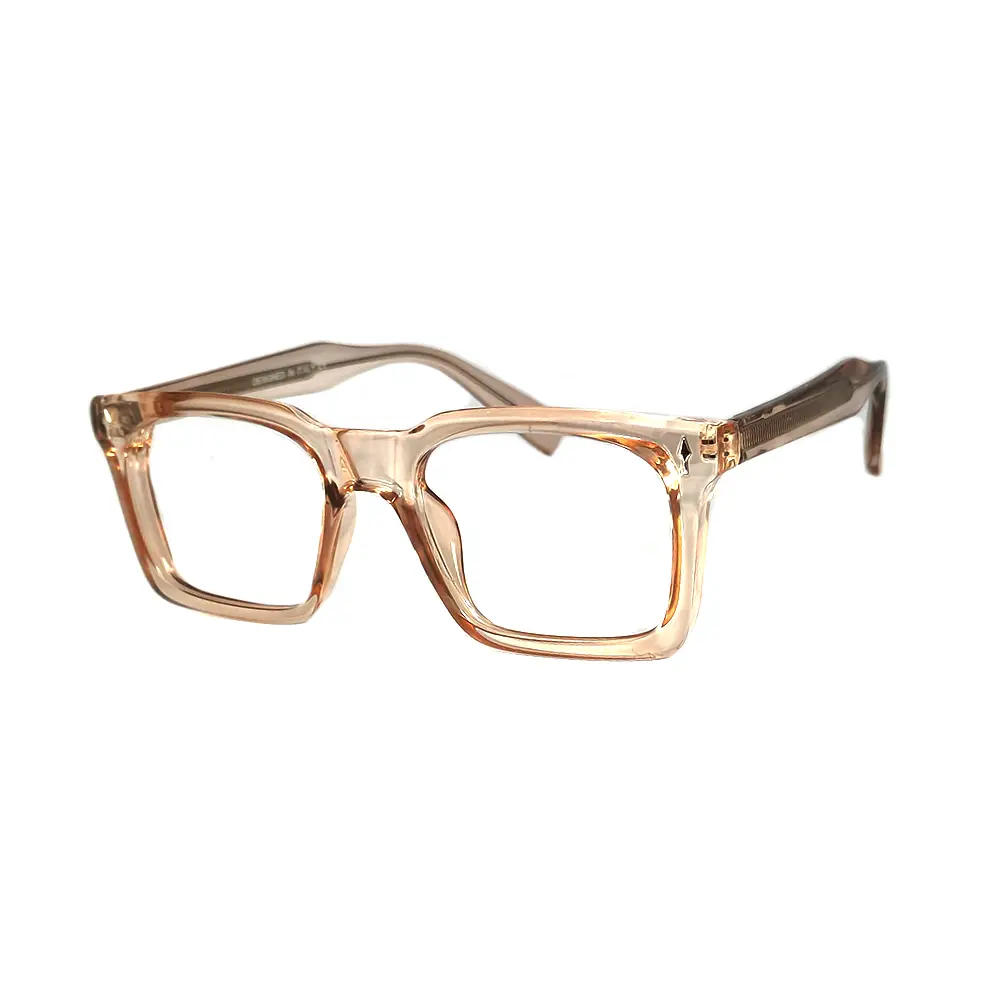 Front view of Crystal Clear Transparent Eyeglasses