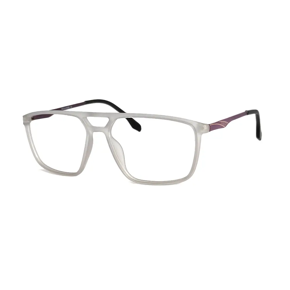 Buy New Fashion-Forward Dual-Bar Gray Eyeglasses