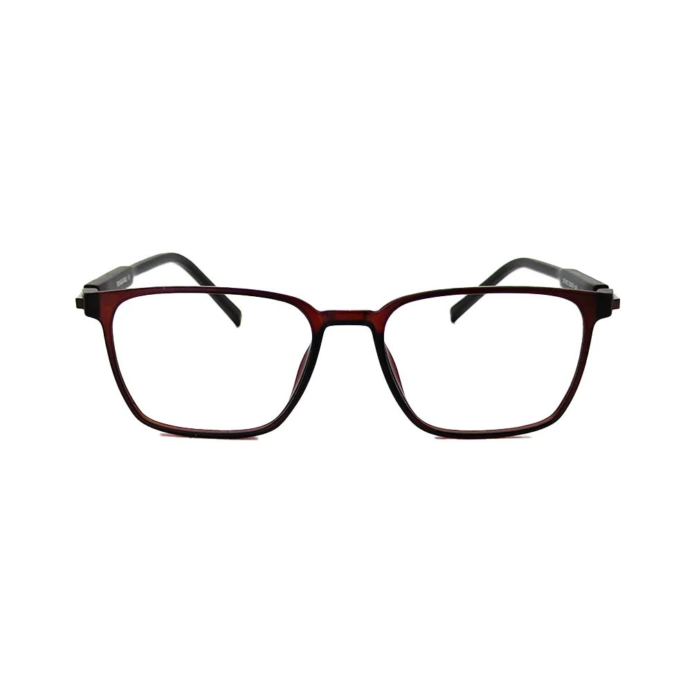 "Stylish brown smart lightweight eyeglasses for everyday wear"