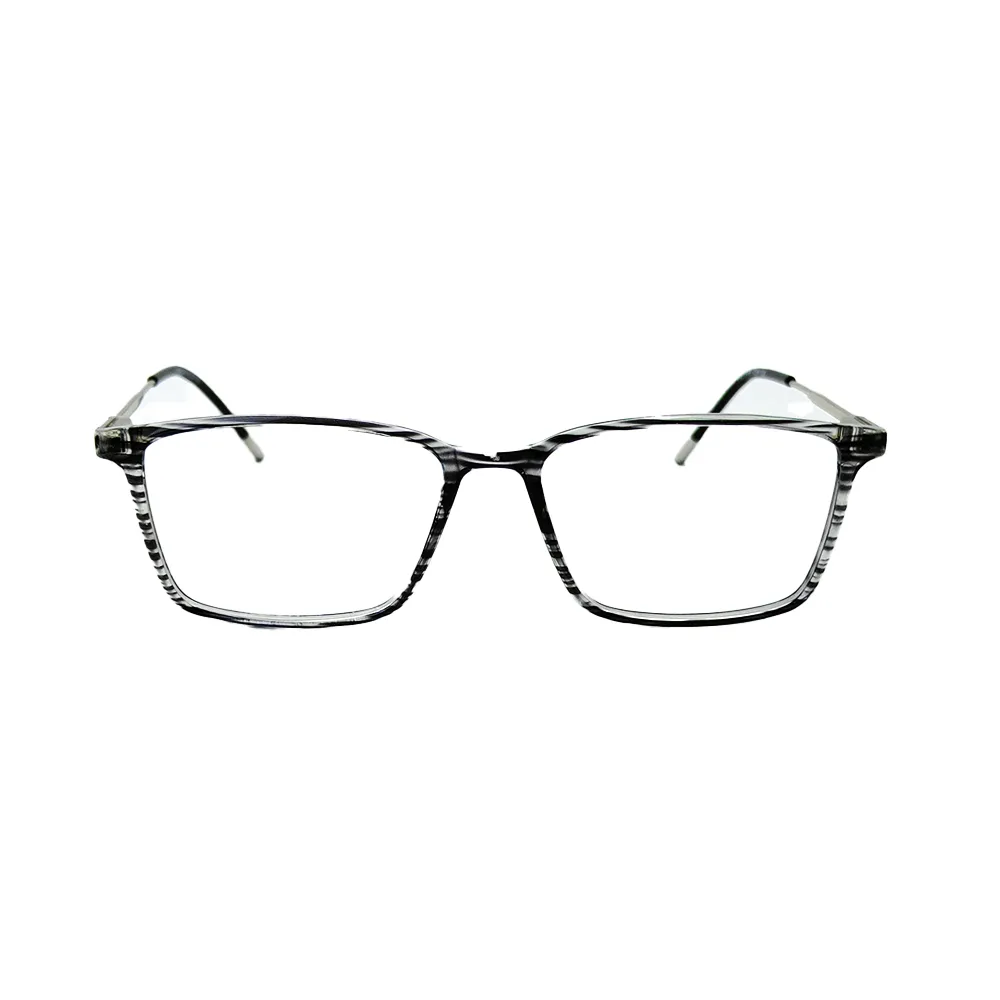 Stylish dual-tone frame with clear front and dark temples – VisionX Clear-Dark