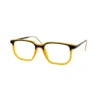 front side VisionX Blaze – Yellow & Black Dual-Tone Eyeglasses