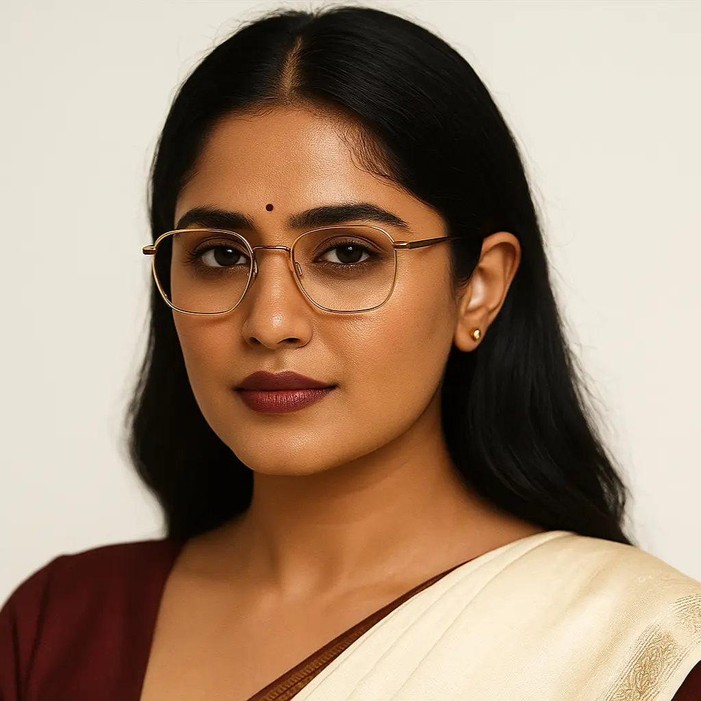 New Urban Prime Golden Square Eyeglasses