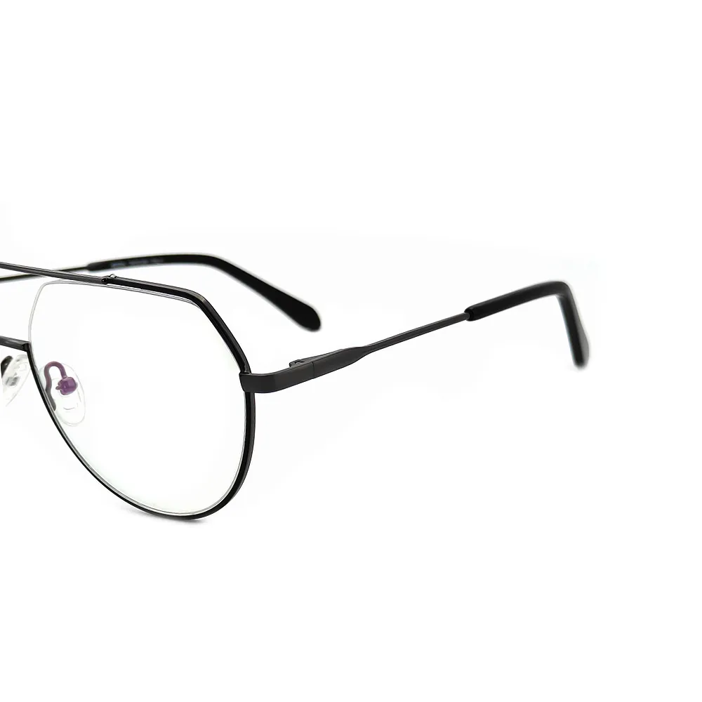 New Urban Flyer Aviator Eyeglasses-134008 7 Modern aviator eyeglasses with lightweight metal temples