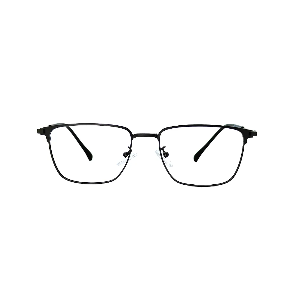 Gunmetal Clubmaster Eyeglass Frame Unisex Design