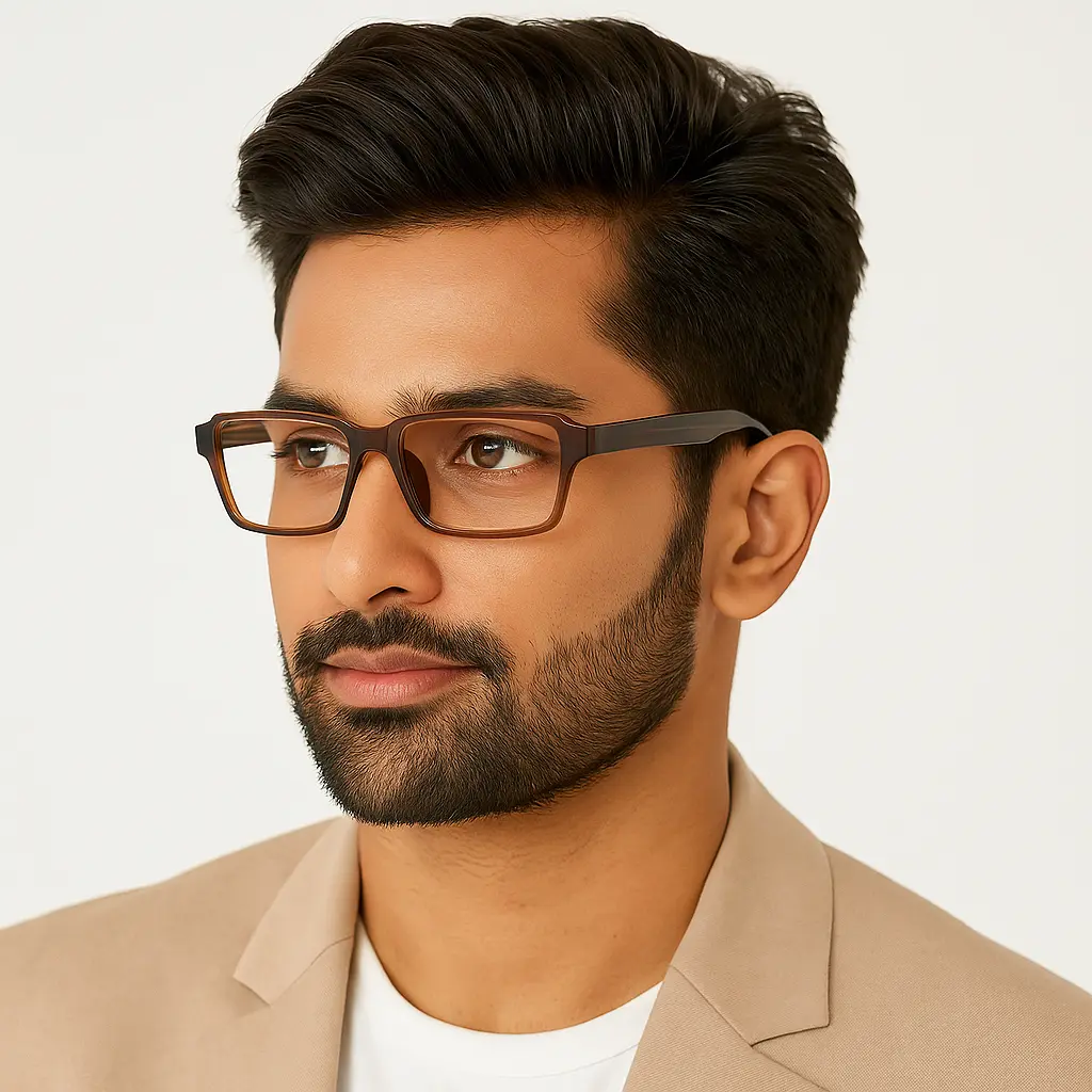 Vibe Bold Brown Eyeglasses