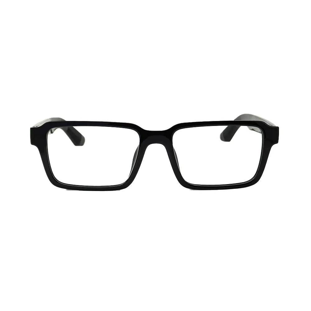 Vibe Bold Black Eyeglasses on white background